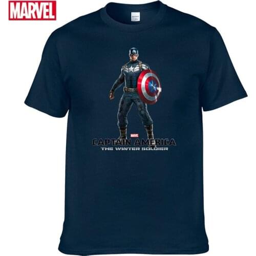 Marvel The Avengers Steve Rogers Captain America Short sleeve tee Mens T-shirts with short sleeves 2021 graphic t shirts #36