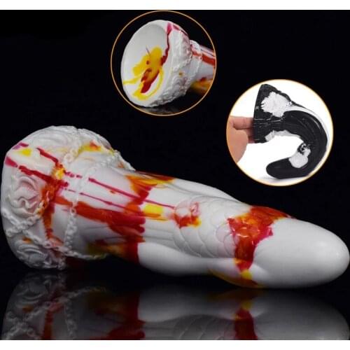 Colorful Anal Plug Dildo Huge Butt Plug With Suction Cup Adult Erotic Sex Toys for Woman Men Prostate Massgae Big Anus Dilator