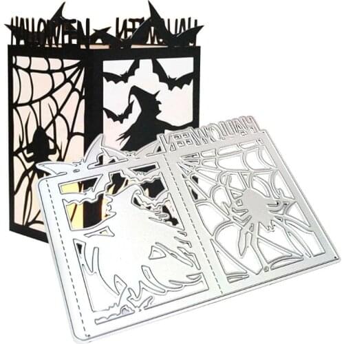 Halloween Metal Cutting Dies Scrapbooking Witch lantern Craft Dies cut Stencils for DIY Paper Card making stamp and dies