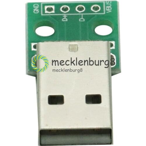 PC. 2 pcs. USB to DIP adapter converter 4 pins for mm 2.54 mm PCB power DIY