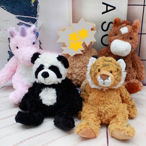 30cmplush Simulation animal doll Triceratops tiger horse panda good quality Pillow Soothing doll Home decoration christmase gift