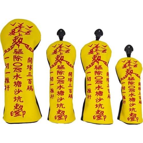 Portable Golf Head Cover Elastic Closure Putter Headcover Non-Slip Sleeve Protection Accessory with Interchangeable No. Tags