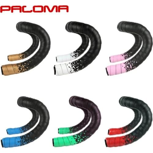 Bicycle Road Bike Handlebar Tape Cycling Handlebar Belt Strap Racing Bike Handle Bar Tape Anti-slip Damping Tape with 2 Plugs
