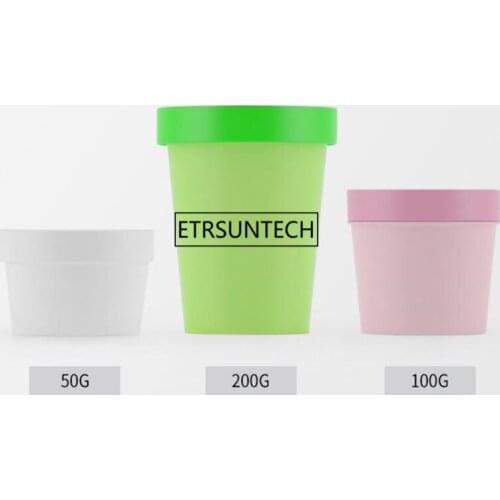 50g 100g 200g Empty Cosmetic Containers Colored Cream Pot Mask Cream Cosmetics Bottle Jar Cosmetic Package Can F2051