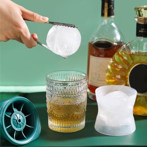 Silicone Sphere Ice Cube Mold Kitchen Stackable Slow Melting DIY Ball Round Jelly Making Mould for Cocktail Whiskey Drink
