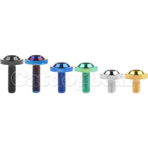 Catdogbear Titanium Bolts M6X10 /15/20mm Butterfly Torx Thick Head Screw For Motocycle