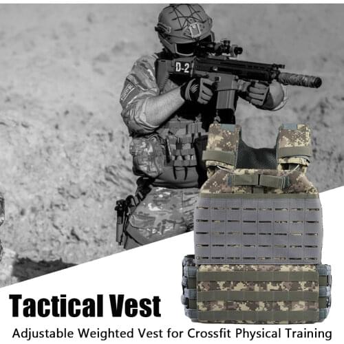Training Military Tactical Vest Unisex Security Plate Carrier Body Armor Combat Army Chest Rig Assault Armor Vest Molle Airsoft