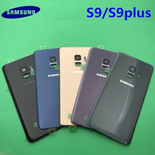 Rear Back Cover s9 Battery Cover Back Glass Door Samsung Galaxy S9 G960 G960F S9 plus G965 G965F Housing Back Battery Cover