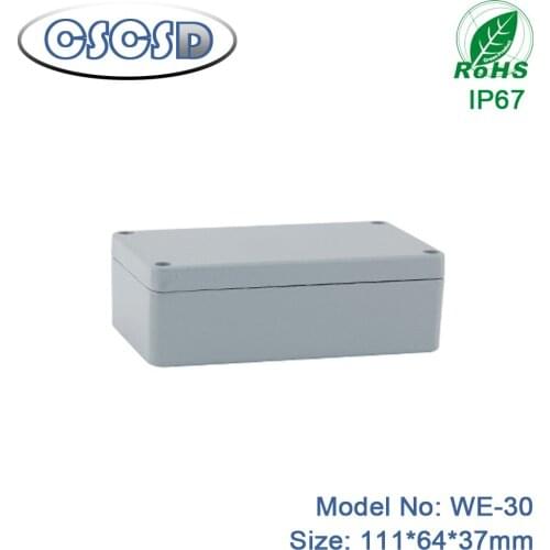 1pcs/lot 111*64*37mm waterproof aluminum die cast box aluminum chassis amplifier outdoor waterproof box for electronic projects