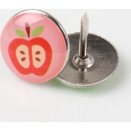 100pcs Mixed Round Metal Brad Studs Spikes Scrapbooking Embellishment Fastener Brads Crafts Pushpin Decoration 10x11mm MZ4