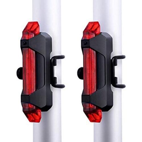 2pcs Bicycle Taillights Headlights Mountain Bike Lights Bicycle Accessories Night Riding Equipment Warning Flash USB Charging