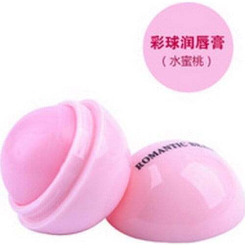 200pcs New Fashion Round Ball Natural Organic Lip Balm Lip Care hot sale