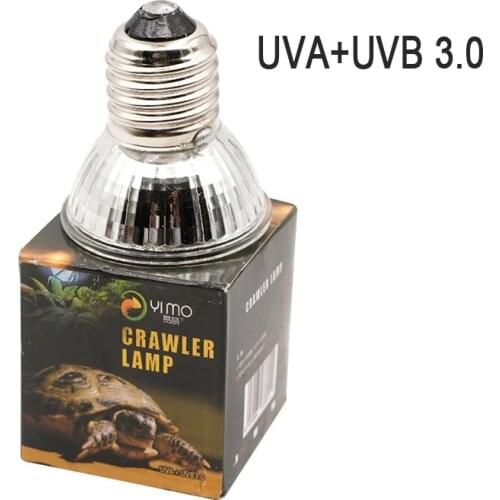25/50/75W UVA+UVB 3.0 Reptile Lamp Bulb Turtle Basking UV Light Bulbs Heating Lamp Amphibians Lizards Temperature Controller