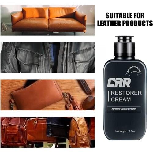 30ML Car Plastic Parts Retreading Agent Car Polish Wax Auto Cleaner Leather Kit Refurbish Repair Interior Tool Car Care O1Q8