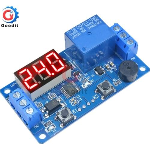DC 12V Timer Cycle Relay Digital LED Delay Timer Relay Board Control Switch Trigger Programmable Module for Car Auto with Buzzer
