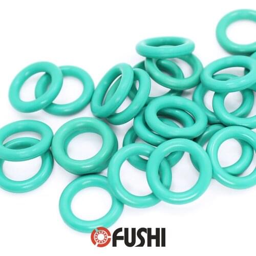 CS2.4mm FKM Rubber O RING OD 49/50/51/52/53/54/55/56/57/58*2.4 mm 50PCS O-Ring Fluorine Gasket Oil seal Green ORing