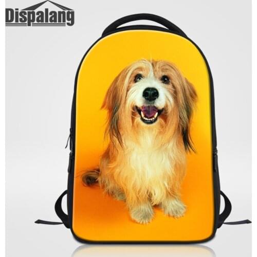 Dispalang Puppy Pug Dog Printed Laptop Backpack Women Men Leisure Travel Backpacks College School Shoulder Bags Bagpack Mochilas