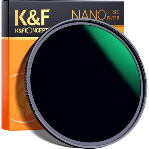 K&F Concept ND Filter ND1000 52mm 58mm 67mm 77mm Neutral Density Lens Filter HD 18 Layer with Nano Coating for Canon Nikon Lens