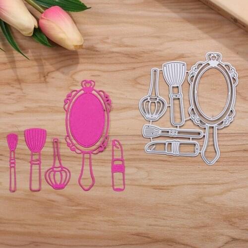 Cosmetic Make-Up Tools Metal Cutting Dies For DIY Scrapbooking Photo Album Paper Cards Decorative Crafts Embossing Die Cuts