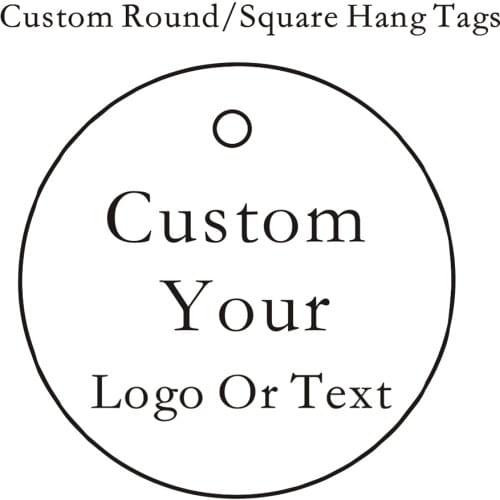 Custom Round/Rectangle Tags, Clothing, Brand, Fashion, Label, Accessories, Merchandise,logo, design, hang, tags,etiquette