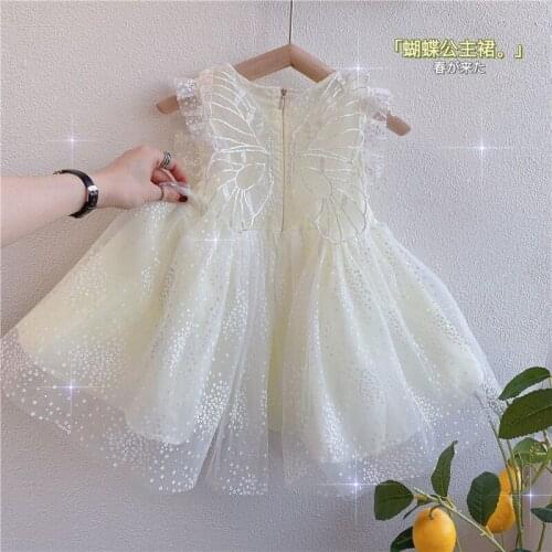 Girls' summer dresses childrens princess dresses girls' wings babys birthday dress kids clothes