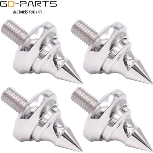 316 Stainless Steel Speaker Isolation Spike Feet Stand M6 M8 M10 Damper Cone Audio Turntable AMP Recorder Height Adjustable
