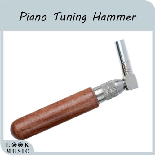 Piano Tuning Hammer Octagon Core Stainless Steel Hammer Rosewood Handle Tuning Spanner Tool Piano Tools