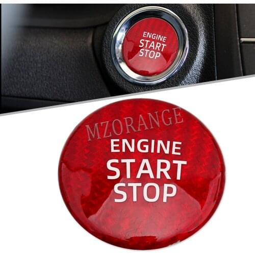 MZORANGE For LEXUS IS250 350 2006-2013 Carbon Fiber Engine Start Stop Button Sticker Cover Trim Decor Car Styling