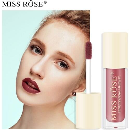 MiSS ROSE Set Waterproof Liquid Matte Lip Gloss Foreign Trade Beauty Cross Border Velvet Fog Surface Glaze