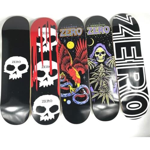 Zero 7-Layer Canadian Maple Professional Double Rocker Color Multi-Size Skateboard. Deck 7.75/7.8/8.0/8.125/8.25/8.375/8.5inch