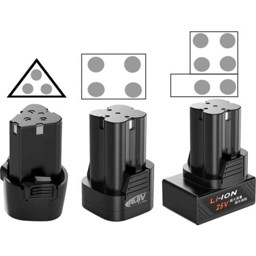 XLTOWN 12/16.8/25V lithium battery electric screwdriver rechargeable cordless electric drill dedicated large capacity battery