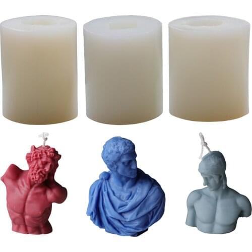 Silicone Molds Artist Portrait Moulds Human Art Mold for Making DIY Candle/Soap/Epoxy Resin or Plaster Molds