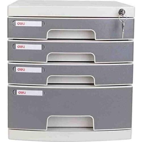 8854 desktop filing cabinet lock four-layer hard plastic drawer filing cabinet office supplies desk storage stationary organizer
