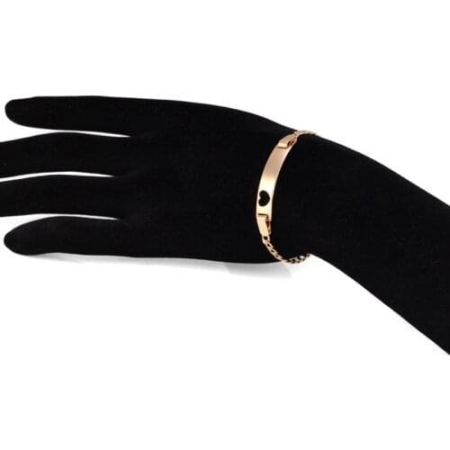 Baby Bracelets Gold Heart Kids Jewelry Christening Bracelet Bebe Pulseira Ouro Bracelete Bracciali Bambini Armband Bilezik B0438