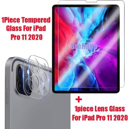 1 Set Screen Protector For iPad pro 11 2020 Tempered Glass With Back Camera Lens Clear Tempered Glass for iPad pro 11 2020 Film