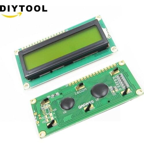 1602 16x2 HD44780 Character LCD Display Module Yellow backlight GOOD QUALITY