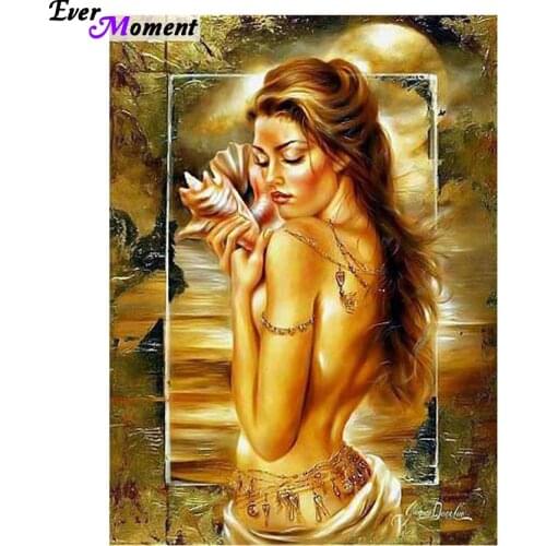 5D diamond mosaic full laid square diamond embroidery beads woman in frame diamond cross stitch sets handwork painting ASF503