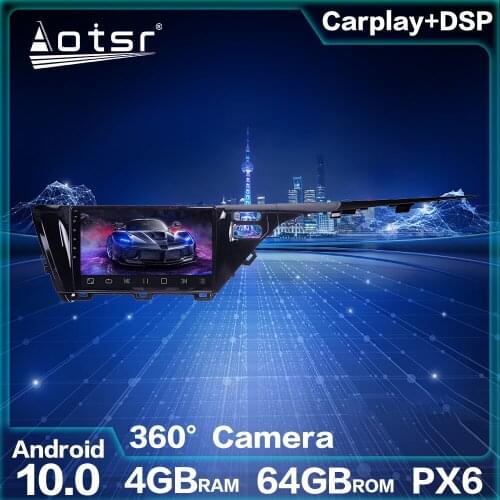 For Toyota Camry 2018+ Android Radio Car Unit GPS Navigation Android 10.0 PX6 4GB 64GB Multimedia Player Auto Stereo Head Unit