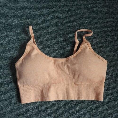 Seamless Sports Bra Top Gym Fitness Women Running Crop Tops Push Up Female Workout Padded Yoga Bra High Impact Activewear