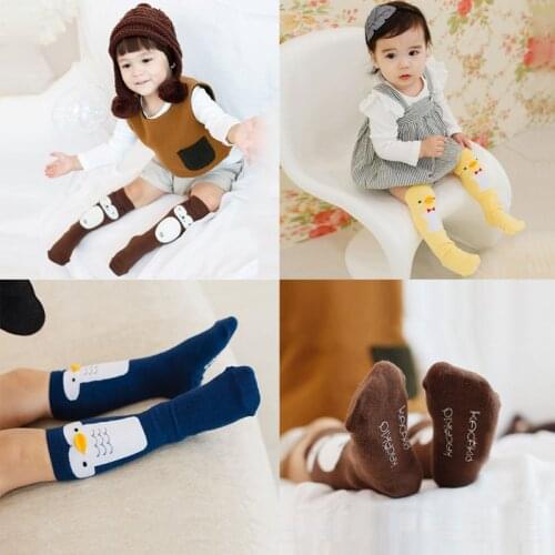 Girls Kid Socks Children Long Knee Sock Candy Color Sock For Toddler Girl Child Baby Slip-proof medium stockings