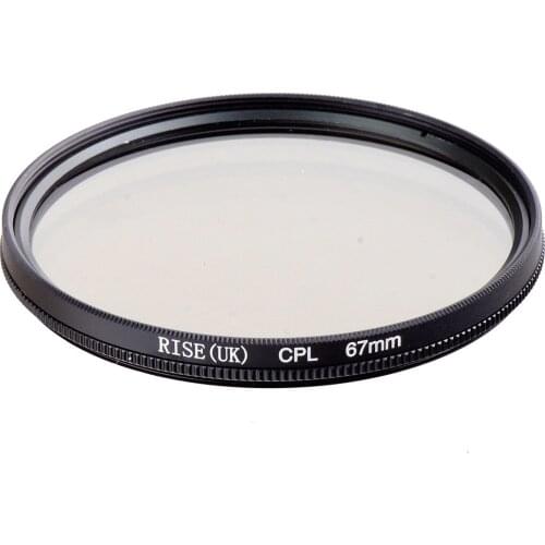 RISE 67mm Circular Polarizing CPL C-PL Filter Lens 67mm For Canon NIKON Sony Olympus Camera