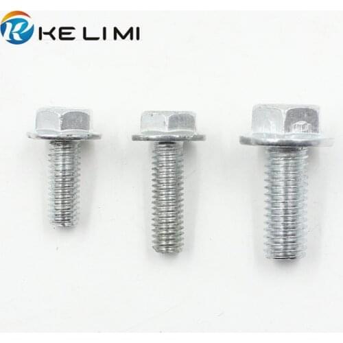Kelimi 5x Car Metal 10mm 12mm Hex Bolts Metric Thread Retainer Auto Screw Fender Body Fastener Rivet 6mm 8mm Hole