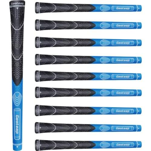 Geoleap Golf Grips Set of 10-Multi Compound Golf Club Grips,Thumb Pattern,Standard Size,7 Colors Optional