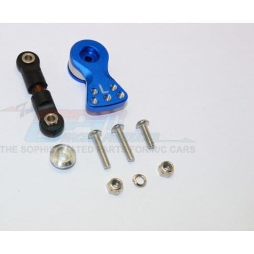 SPRING STEEL ANTI-THREAD TIE ROD WITH ALLOY SERVO HORN FOR 25T SPLINE OUTPUT SHAFT- SET ARR16025 FOR ARRMA KRATON