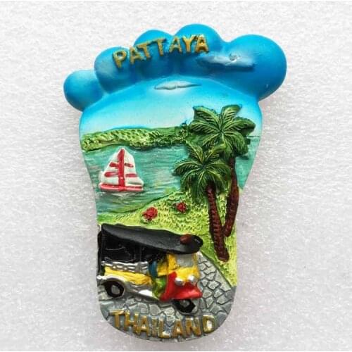QIQIPP Thailand resort Pattaya three-dimensional scenery tourist souvenir refrigerator creative accompanying gift