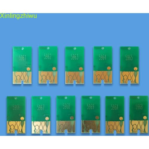 11 colors T5961-T5969 T596A T596B Resettable Chips For Epson Stylus 7900 9900 7910 9910 Printer ink cartridge