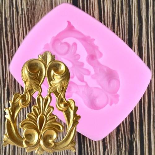 DIY Sugar craft Cake Vintage Relief Border Silicone Mold Fondant Mold Cake decorating Tools Gum paste Mold
