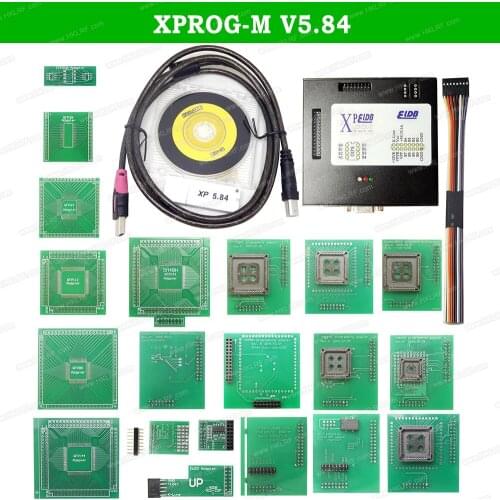 Newest XPROG V5.84 V5.5 X-PROG M Metal Box Xprog V5.84 XPROG-M ECU Programmer Tool X Prog M Box V5.84 Full Adapters