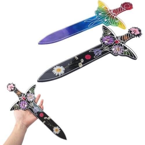 DIY Crystal Epoxy Resin Mold Moon Moth Sword Mirror Silicone Mold For Resin Jewelry Making Findings Supplies Accessories