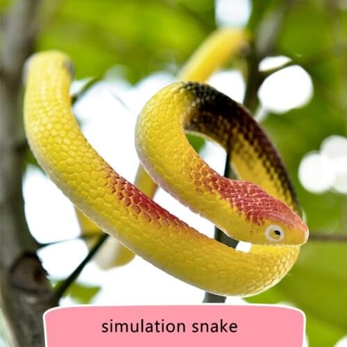 1pc Halloween bluff snake novelty simulation elastic animal model creative funny prank antistress toy